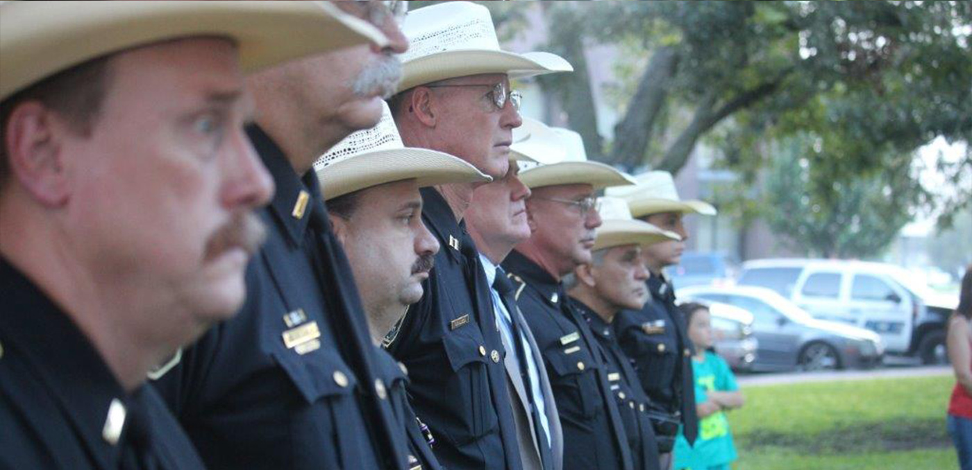 deputies at memorial service